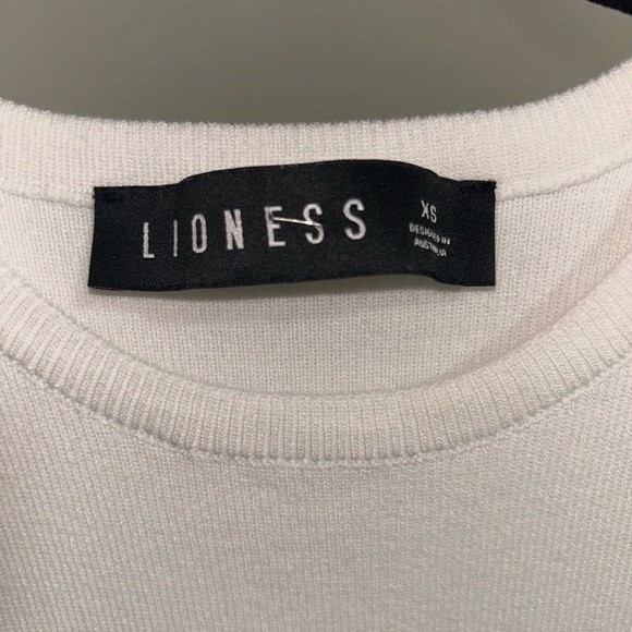 Lioness White Sleeveless Ruched Side Mini Dress - Picture 7 of 7